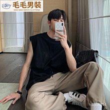 背心 運動 男 簡約百搭背心男士夏季外穿運動健身重/磅無袖T恤男坎肩汗衫xrv满599免運 歷史價格詳細信息