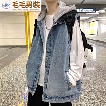 秋季復古連帽馬甲 男女國潮寬松無袖 休閑多口袋外背心 歷史價格詳細信息