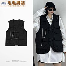 外套女國潮機能風巫師帽夾克男女厭世喪系高街情侶寬鬆拉鍊衝鋒衣-潮男服飾 歷史價格詳細信息