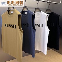 坎肩背心男潮牌ins字母印花純棉寬肩砍袖夏季外穿寬松運動【超齡男裝】 歷史價格詳細信息
