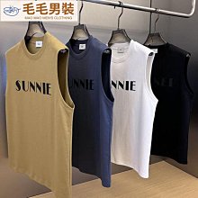 夏季男士美式復古街頭ins風寬松字母抖音情侶款無袖T恤背心-毛毛男裝 歷史價格詳細信息