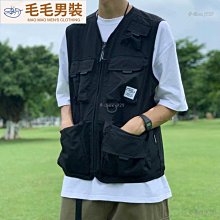馬甲外搭男多袋工裝小背心馬夾日系cityboy外套疊穿無袖夾克潮-毛毛男裝 歷史價格詳細信息