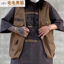戰術馬甲女男  春秋薄款 高街寬松工裝 無袖背心外套 歷史價格詳細信息