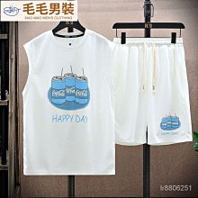 青少年夏季休閒無袖套裝男高中初中學生運動背心帥氣大童男孩短褲 套裝男 時尚男裝 夏季潮流男裝 夏季男裝 歷史價格詳細信息