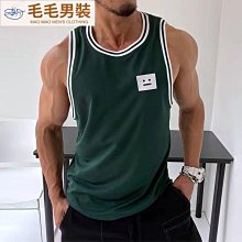 無袖t恤男夏季運動無袖上衣 背心 潮牌ins 好穿 個性馬甲夏天寬松男士坎肩短袖-毛毛男裝 歷史價格詳細信息