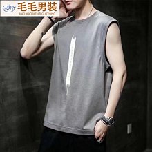 夏季新款速乾背心男 健身運動 彈力寬鬆寬肩 圓領休閒 運動馬甲 歷史價格詳細信息