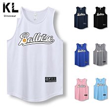 運動健身背心速乾棒球外套棒球服夏季寬鬆跑步訓練男無袖健身服  滿599免運 歷史價格詳細信息