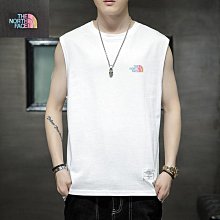 The North Face北面純棉背心 休閒無袖短袖T恤 夏季新款休閒上衣 外穿時尚坎肩 吸汗透氣男士籃球汗衫 歷史價格詳細信息