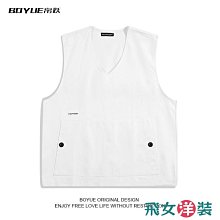 BOYUE帛躍純棉戰術工裝馬甲男港風坎肩寬松休閑機能背心日系秋季機能背心-雅怡尚品 歷史價格詳細信息