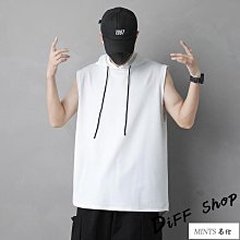 帽T運動連帽無袖T恤男籃球訓練熱身無袖寬鬆透氣跑步打底背心-潮流精選 歷史價格詳細信息