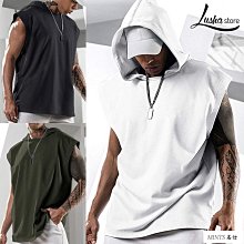 熱賣背心男 連帽T男  潮牌ins馬甲 夏天外穿無袖T恤 個性潮流坎肩汗衫 運動健身港風 潮流背心男-毛毛男裝 歷史價格詳細信息