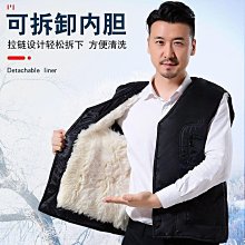 中老年人羊毛馬甲男皮毛一體背心馬夾爸爸裝秋冬季保暖加厚棉坎肩【zero潮流屋】 歷史價格詳細信息