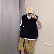 工裝背心男夏季復古街頭風寬鬆韓版背心強推 歷史價格詳細信息