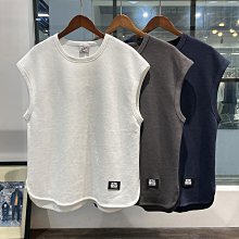 背心男ins美式復古砍袖坎肩男裝夏季薄款寬肩無袖t恤男12-毛毛男裝 歷史價格詳細信息