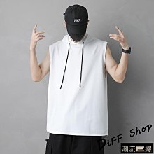 韓版潮流連帽寬鬆背心 無袖帽T 休閒百搭背心 無袖T恤 連帽背心 男女上衣 情侶運動坎肩背心 男女衣著A86-MINTS名仕男裝 歷史價格詳細信息