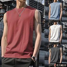 寬鬆坎肩背心男 素面背心 夏天衣服 無袖t恤 無袖上衣 背心男 運動背心 跑步T百搭男生背心 歷史價格詳細信息