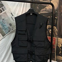 春秋季工裝馬甲男多口袋機能風坎肩外穿背心無袖馬夾外套外【超齡男裝】 歷史價格詳細信息