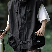 日系痞帥立領無袖馬甲男春秋季外搭潮牌坎肩復古寬松機能工裝背心機能背心-雅怡尚品 歷史價格詳細信息