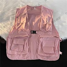 國潮多口袋馬甲 工裝馬甲 男外穿馬甲 春秋潮流 夏季薄款 機能風戰術背心外套 歷史價格詳細信息