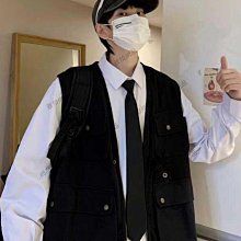 港風ins春夏繡標直筒工裝褲男日系潮牌寬鬆闊腿褲休閒束腳九分褲 歷史價格詳細信息