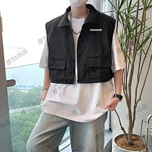 機能工裝馬甲 男夏季寬松 復古 多口袋外套 戰術背心 馬夾薄款 歷史價格詳細信息