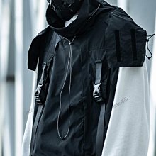 外套女國潮機能風巫師帽夾克男女厭世喪系高街情侶寬鬆拉鍊衝鋒衣-潮男服飾 歷史價格詳細信息