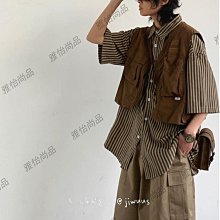 日系復古工裝風男士馬甲工裝韓版新款嘻哈潮流休閑寬鬆坎肩男（ZSDM07）【壹號站】 歷史價格詳細信息