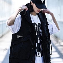 外套女國潮機能風巫師帽夾克男女厭世喪系高街情侶寬鬆拉鍊衝鋒衣-潮男服飾 歷史價格詳細信息