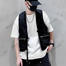 機能風 戰術馬甲男女 休閑工裝 無袖背心外套 高街 寬松 歷史價格詳細信息