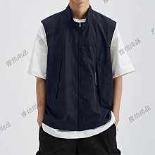 春夏日系復古工風男士馬甲襯衫韓版ins嘻哈潮流休閒寬鬆無袖男  -真男人專賣店 歷史價格詳細信息