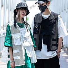 戰術機能風多口袋馬甲工裝無袖背心男馬夾寬松上衣外套外穿男女潮機能背心-雅怡尚品 歷史價格詳細信息