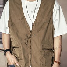 ［春夏薄款］工裝背心外套  機能風戰術背心 多口袋背心夾克 軍裝背心 無袖背心馬甲男 日系 攝影師背 A24-MINTS名仕男裝 歷史價格詳細信息