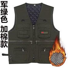 春夏秋馬甲男中老年爸爸裝背心坎肩多口袋釣魚攝影休閑馬夾 歷史價格詳細信息