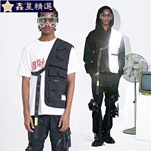 國潮工裝戰術機能多口袋馬甲包男女百搭街頭潮酷嘻哈個性高街胸包 戶外攝影 多功能 機能 工裝背心男 工作背心-勁霸服飾 歷史價格詳細信息