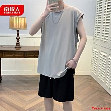 2023夏季坎肩背心男潮牌韓版潮流個性運動風日系嘻哈寬松無【超齡男裝】 歷史價格詳細信息