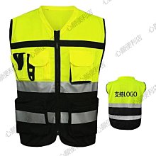 多功能多口袋熒光黃反光馬甲背心交通可掛對講機施工夜間馬甲~鑫星精選 歷史價格詳細信息