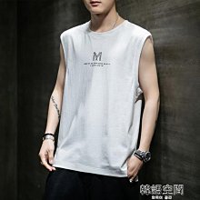 優惠運動背心男士寬松大碼無袖健身服暴汗跑步速干背心夏季-毛毛男裝 歷史價格詳細信息