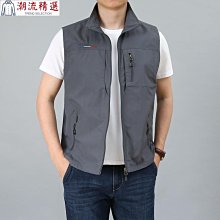 M-6xl背心男外套春夏秋季薄款胖加多包戶外休閒夏季攝影釣魚立領速乾背心 歷史價格詳細信息