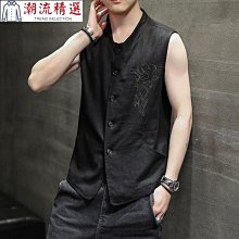 男裝 男馬甲 馬夾 無袖 男無袖 休閒背心 新款港風春夏秋季無袖外套韓版緊身男女牛仔馬甲青年白色背心男潮 歷史價格詳細信息