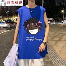 歐美風無袖T恤男士夏季薄款速干背心骷髏頭印花潮ins個性運動坎肩 歷史價格詳細信息