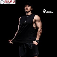 搶購  熱賣  運動套裝Monster Guardians 無袖運動緊身背心男夏輕薄透氣彈力壓縮健身衣-潮流精選 歷史價格詳細信息