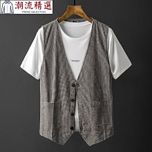 熱銷 男無袖上衣 背心男 緊身背心 男士個性印花馬甲背心 韓版健身潮牌運動上衣緊身汗衫-可開發票 歷史價格詳細信息