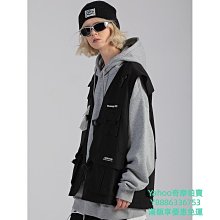 工裝黑色背心 戰術背心 寬鬆馬甲 薄款外套 潮流男女 無袖棉服(MGM08)【FIZZE】 歷史價格詳細信息