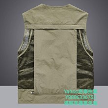 戰術馬甲春季攝影釣魚馬甲多口袋大碼寬松馬夾背心戶外登山垂釣速干男外套 歷史價格詳細信息