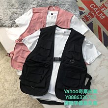 王一博同款嘻哈街舞戰術馬甲男女痞帥國潮街頭機能風工裝無袖外套機能背心-雅怡尚品 歷史價格詳細信息