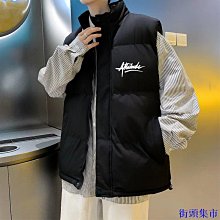 街頭集市✨新品熱銷✨ 外搭背心 馬甲背心 無袖外套 背心外套  美式運動馬甲男冬季新款潮流ins百搭保暖寬鬆情侶款外穿防寒外套 歷史價格詳細信息