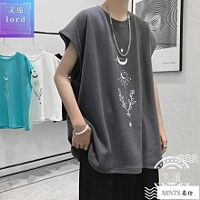 大尺碼夏季背心男潮流百搭寬鬆休閒上衣圓領無袖上衣學院風薄款透氣運動背心無袖上衣大尺碼lord-MINTS名仕男裝 價格比較,價格查詢,歷史價格詳細信息