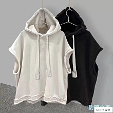 男生衣著 連帽背心 冰絲帽T 無袖帽T 垂墜感連帽背心 四面彈無袖大學t 帽T男 薄款 涼感 透氣 冰絲材質 時尚-潮流精選 歷史價格詳細信息