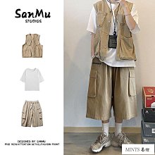 短款馬甲男夏季外搭機能風立領馬夾男潮ins寬松百搭坎肩背心男潮機能背心-雅怡尚品 歷史價格詳細信息