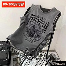 大尺碼夏季背心男潮流百搭寬鬆休閒上衣圓領無袖上衣學院風薄款透氣運動背心無袖上衣大尺碼lord-MINTS名仕男裝 歷史價格詳細信息